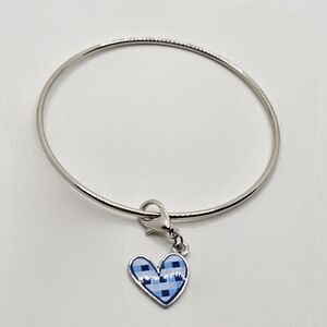 ⭐️40% Off⭐️ Bath & Body Works Gingham Heart Bangle Bracelet